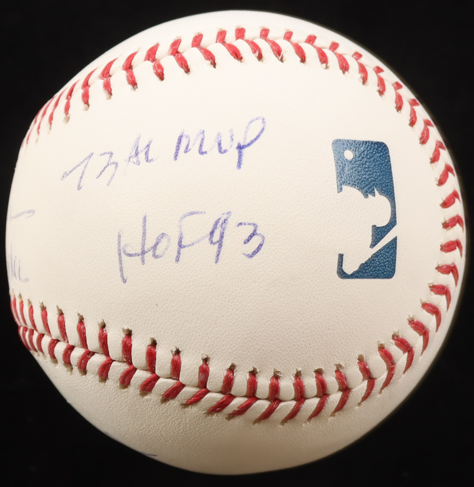 Reggie Jackson Signed OML Baseball with Multiple Inscriptions (PSA 9) at PristineAuction.com Reggie Jackson Signed OML Baseball with Multiple Inscriptions (PSA 9) at PristineAuction.com