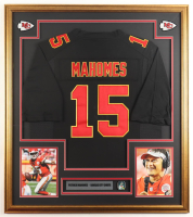 Patrick Mahomes Custom Framed Jersey Display with Super Bowl Pin & Stat Plaque at PristineAuction.com