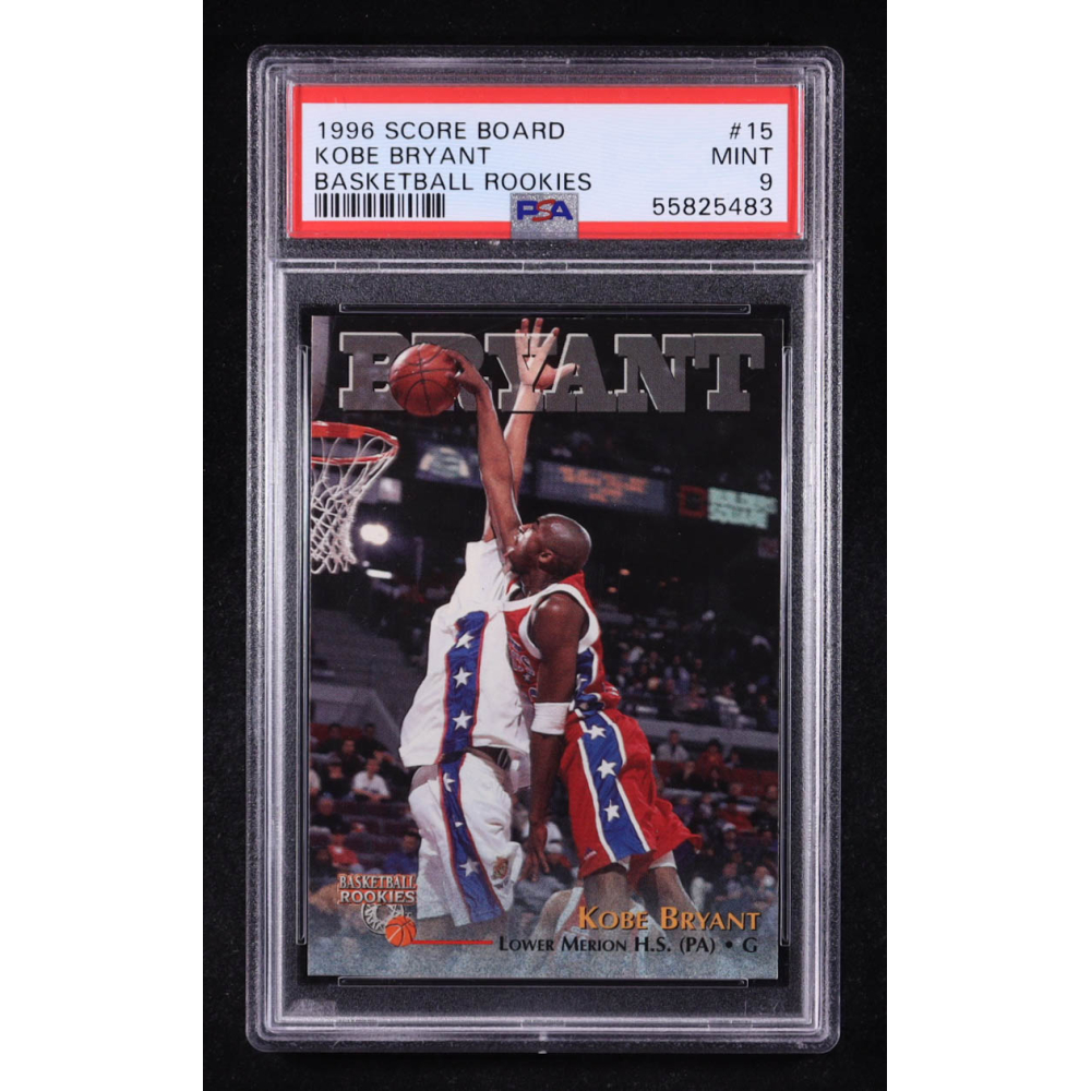 Kobe Bryant 1996 Score Board Rookies #15 RC (PSA 9) at PristineAuction.com