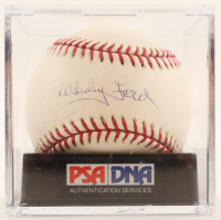 Whitey Ford Signed OML Baseball (PSA) at PristineAuction.com
