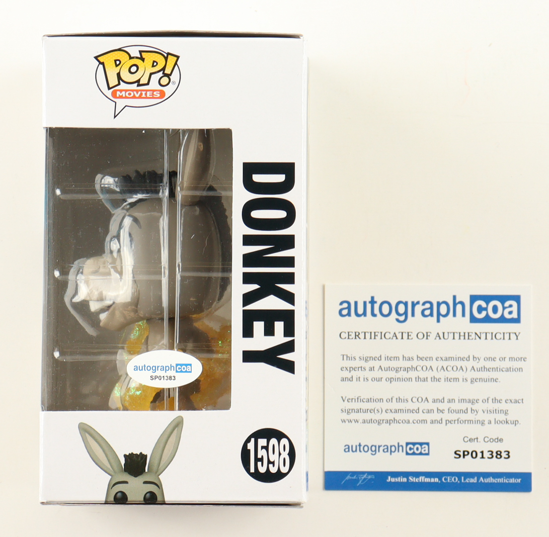 Eugenio Derbez Signed "Shrek" #1598 Donkey Funko Pop! Vinyl Figure (AutographCOA) at PristineAuction.com Eugenio Derbez Signed "Shrek" #1598 Donkey Funko Pop! Vinyl Figure (AutographCOA) at PristineAuction.com