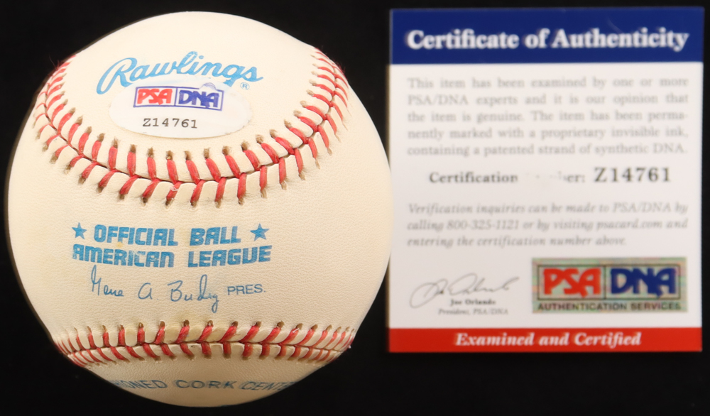 Andre Dawson Signed OML Baseball Inscribed "The Hawk" (PSA) at PristineAuction.com Andre Dawson Signed OML Baseball Inscribed "The Hawk" (PSA) at PristineAuction.com