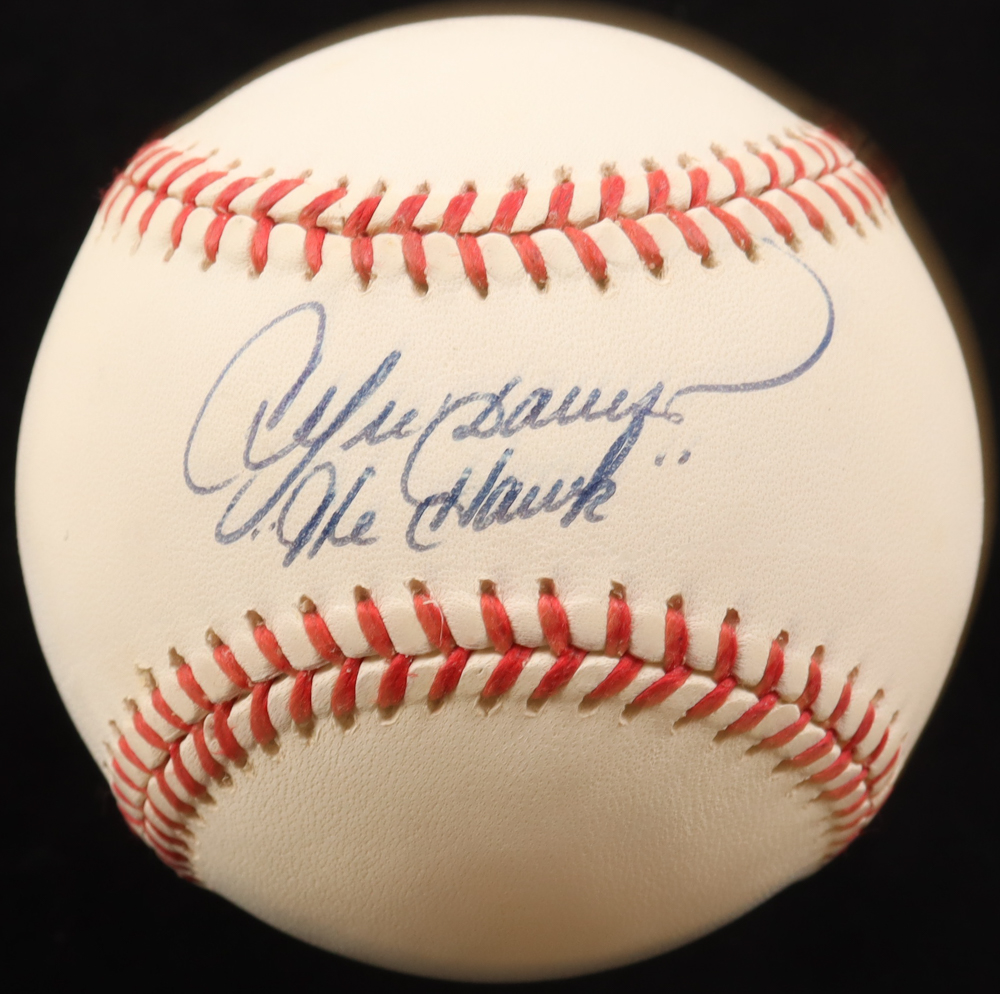 Andre Dawson Signed OML Baseball Inscribed "The Hawk" (PSA) at PristineAuction.com Andre Dawson Signed OML Baseball Inscribed "The Hawk" (PSA) at PristineAuction.com