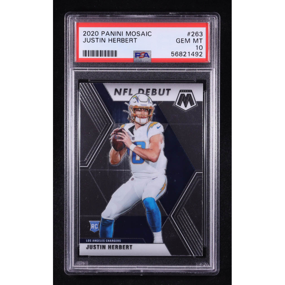 Justin Herbert 2020 Panini Mosaic #263 RC (PSA 10) at PristineAuction.com