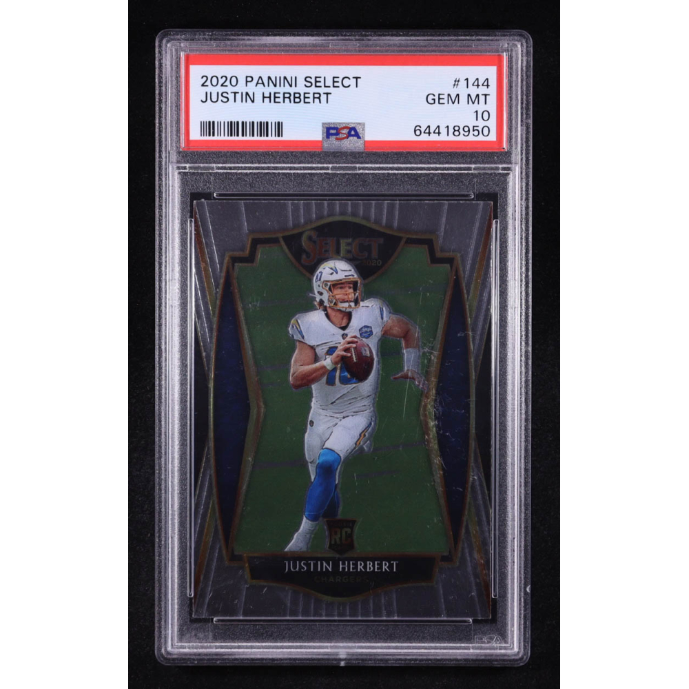 Justin Herbert 2020 Panini Select #144 RC (PSA 10) at PristineAuction.com