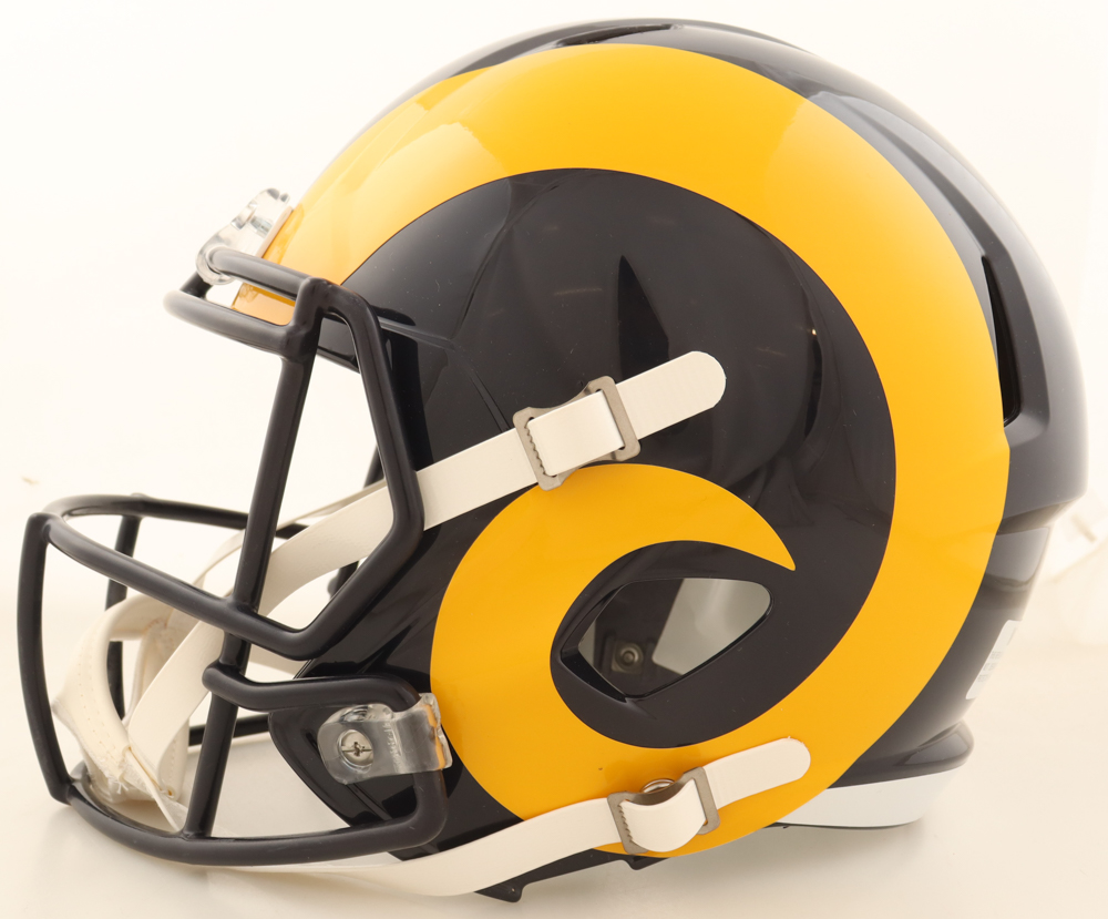 Jack Youngblood Signed Rams Full-Size Speed Helmet Inscribed "HF 01" (Schwartz) at PristineAuction.com Jack Youngblood Signed Rams Full-Size Speed Helmet Inscribed "HF 01" (Schwartz) at PristineAuction.com