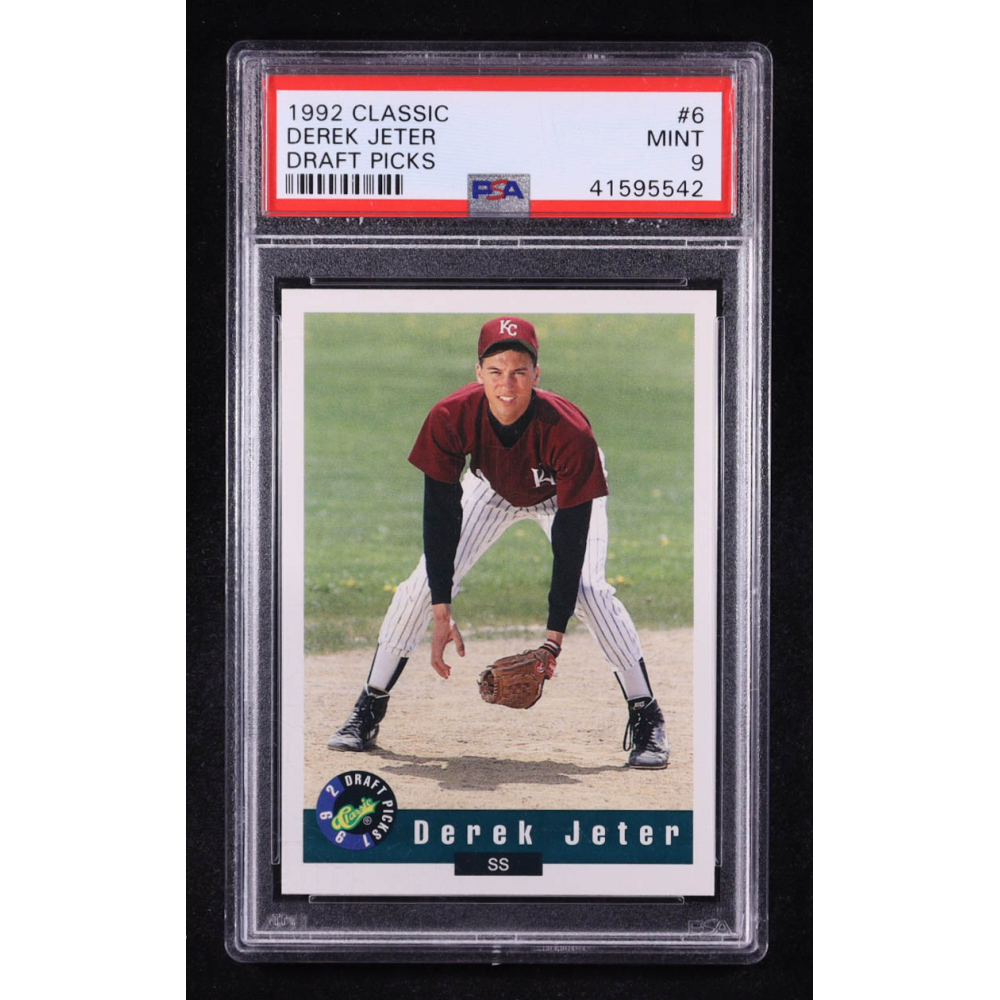 Derek Jeter 1992 Classic Draft Picks #6 RC (PSA 9) at PristineAuction.com