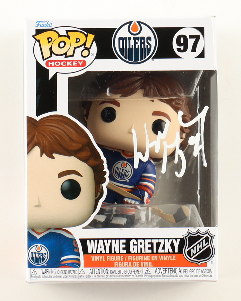Wayne Gretzky Signed Oilers #97 Funko Pop! Vinyl Figure (AutographCOA) at PristineAuction.com Wayne Gretzky Signed Oilers #97 Funko Pop! Vinyl Figure (AutographCOA) at PristineAuction.com