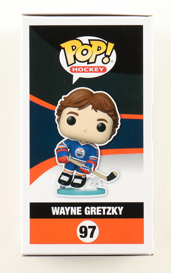 Wayne Gretzky Signed Oilers #97 Funko Pop! Vinyl Figure (AutographCOA) at PristineAuction.com Wayne Gretzky Signed Oilers #97 Funko Pop! Vinyl Figure (AutographCOA) at PristineAuction.com