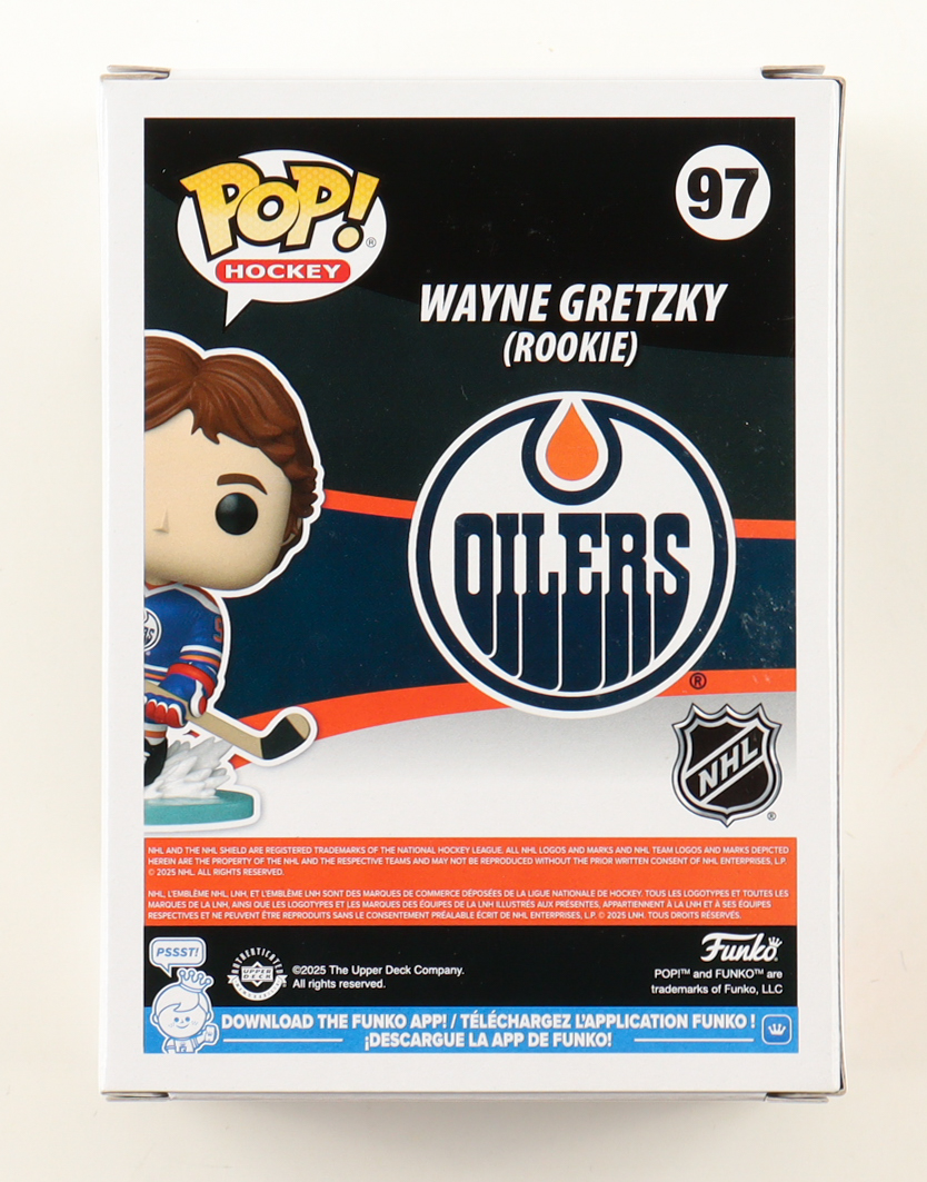 Wayne Gretzky Signed Oilers #97 Funko Pop! Vinyl Figure (AutographCOA) at PristineAuction.com Wayne Gretzky Signed Oilers #97 Funko Pop! Vinyl Figure (AutographCOA) at PristineAuction.com
