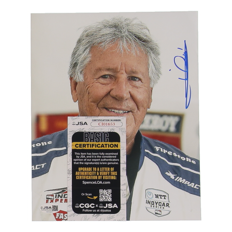 Mario Andretti Signed 8x10 Photo (JSA) at PristineAuction.com Mario Andretti Signed 8x10 Photo (JSA) at PristineAuction.com