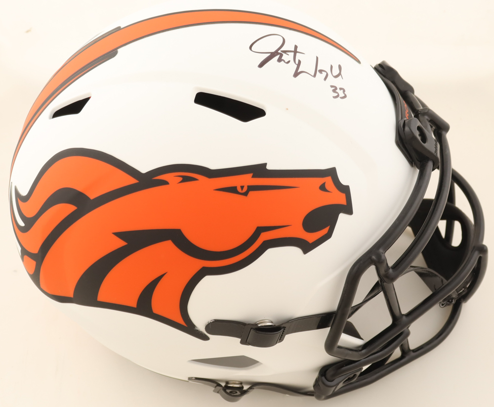 Javonte Williams Signed Broncos Full-Size Lunar Eclipse Alternate Speed Helmet (Beckett) at PristineAuction.com Javonte Williams Signed Broncos Full-Size Lunar Eclipse Alternate Speed Helmet (Beckett) at PristineAuction.com