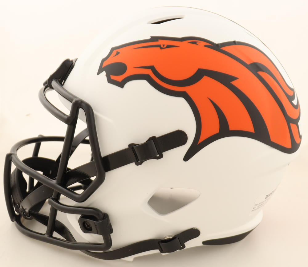 Javonte Williams Signed Broncos Full-Size Lunar Eclipse Alternate Speed Helmet (Beckett) at PristineAuction.com Javonte Williams Signed Broncos Full-Size Lunar Eclipse Alternate Speed Helmet (Beckett) at PristineAuction.com