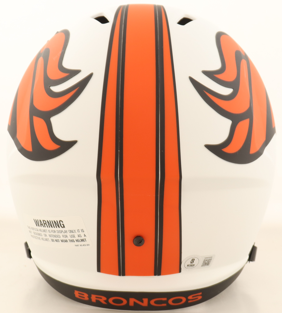 Javonte Williams Signed Broncos Full-Size Lunar Eclipse Alternate Speed Helmet (Beckett) at PristineAuction.com Javonte Williams Signed Broncos Full-Size Lunar Eclipse Alternate Speed Helmet (Beckett) at PristineAuction.com