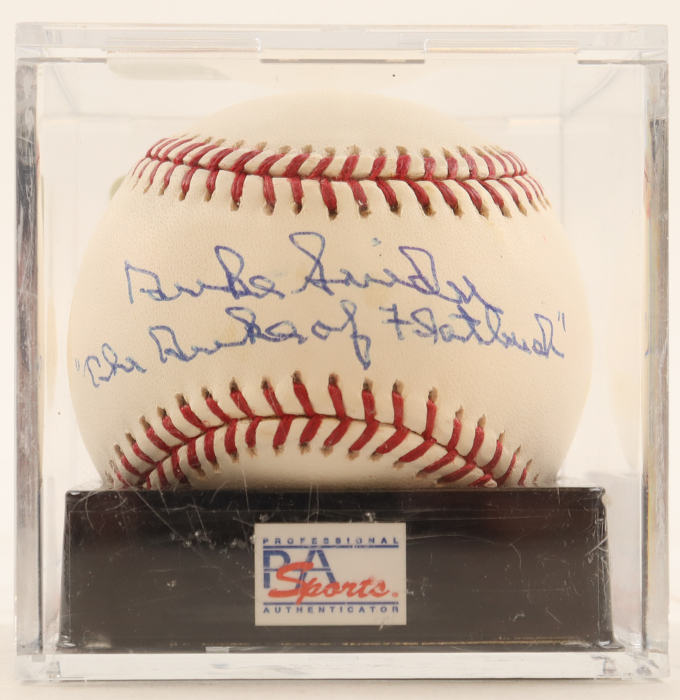 Duke Snider Signed OML Baseball Inscribed "The Duke of Flatbush" (PSA 9.5) at PristineAuction.com Duke Snider Signed OML Baseball Inscribed "The Duke of Flatbush" (PSA 9.5) at PristineAuction.com