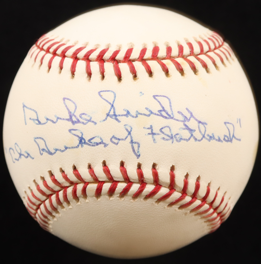 Duke Snider Signed OML Baseball Inscribed "The Duke of Flatbush" (PSA 9.5) at PristineAuction.com Duke Snider Signed OML Baseball Inscribed "The Duke of Flatbush" (PSA 9.5) at PristineAuction.com