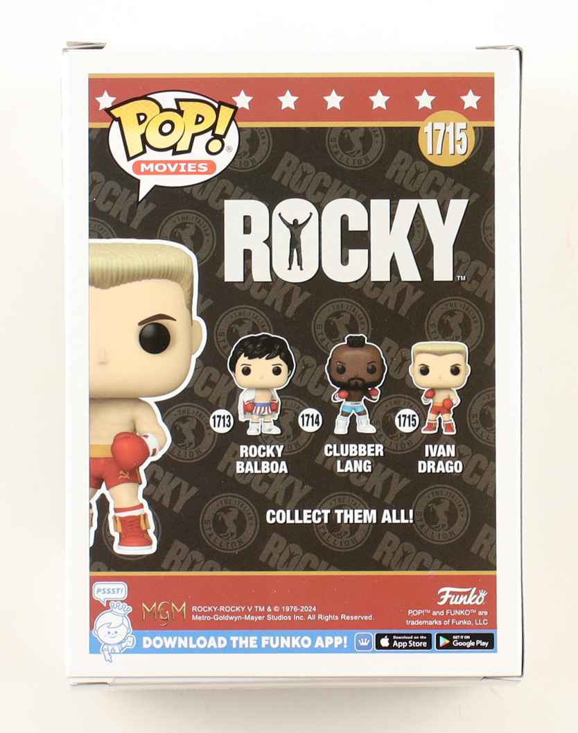 Dolph Lundgren Signed "Rocky" #1715 Ivan Drago Funko Pop! Vinyl Figure (ACOA) at PristineAuction.com Dolph Lundgren Signed "Rocky" #1715 Ivan Drago Funko Pop! Vinyl Figure (ACOA) at PristineAuction.com