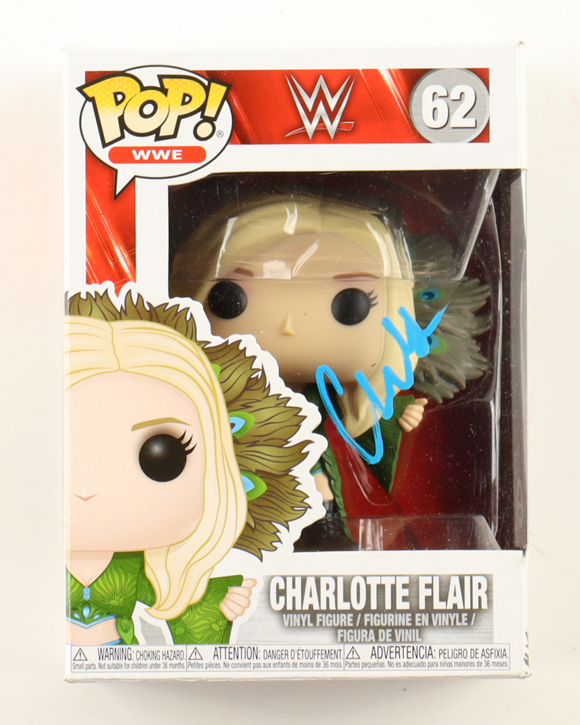 Charlotte Flair Signed "WWE" #62 Funko Pop! Vinyl Figure (PSA) at PristineAuction.com Charlotte Flair Signed "WWE" #62 Funko Pop! Vinyl Figure (PSA) at PristineAuction.com