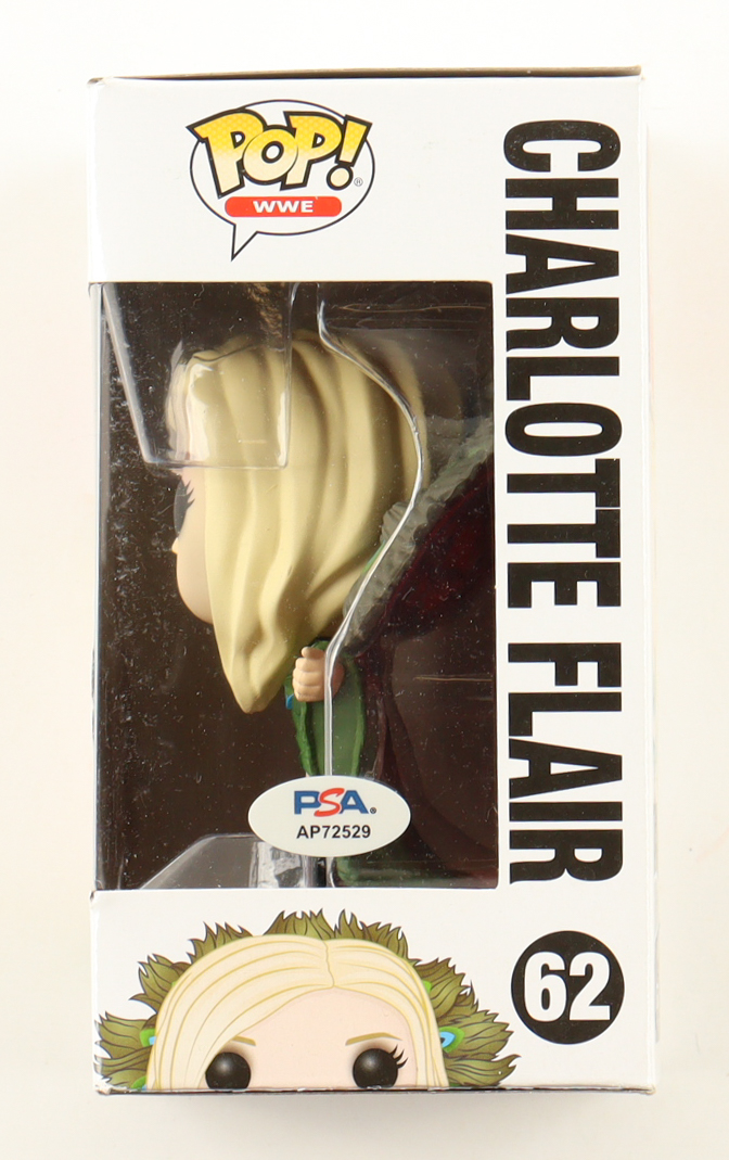 Charlotte Flair Signed "WWE" #62 Funko Pop! Vinyl Figure (PSA) at PristineAuction.com Charlotte Flair Signed "WWE" #62 Funko Pop! Vinyl Figure (PSA) at PristineAuction.com