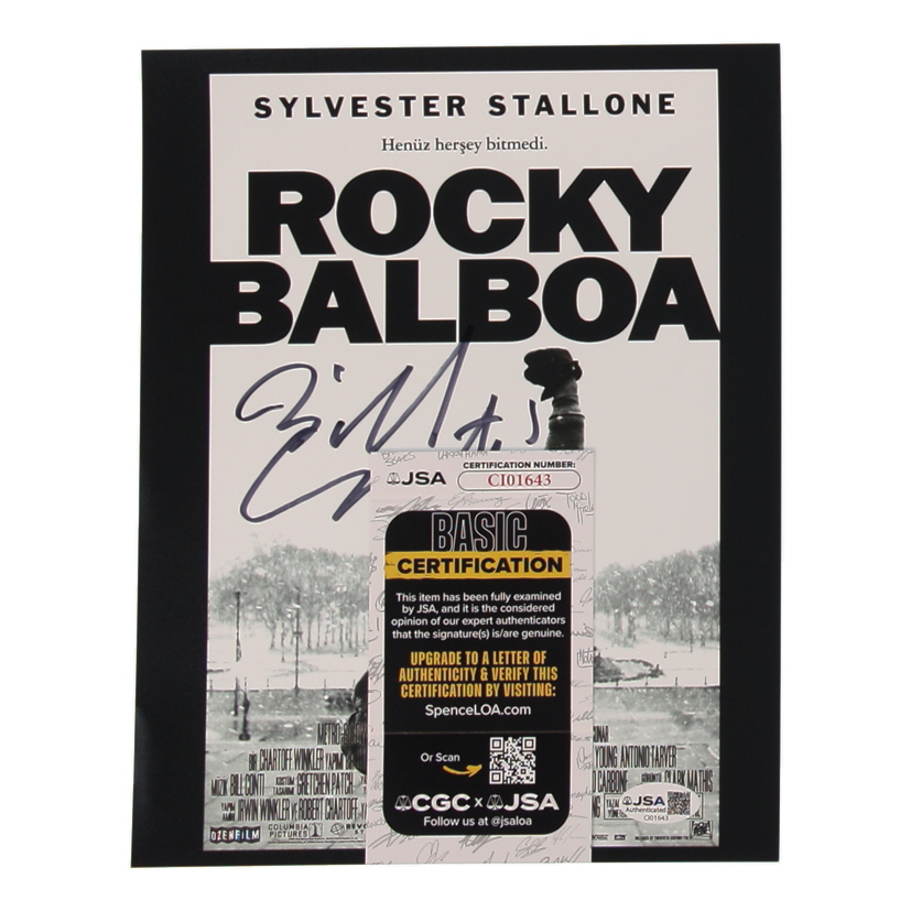 Bill Conti Signed "Rocky Balboa" 8x10 Photo (JSA) at PristineAuction.com Bill Conti Signed "Rocky Balboa" 8x10 Photo (JSA) at PristineAuction.com