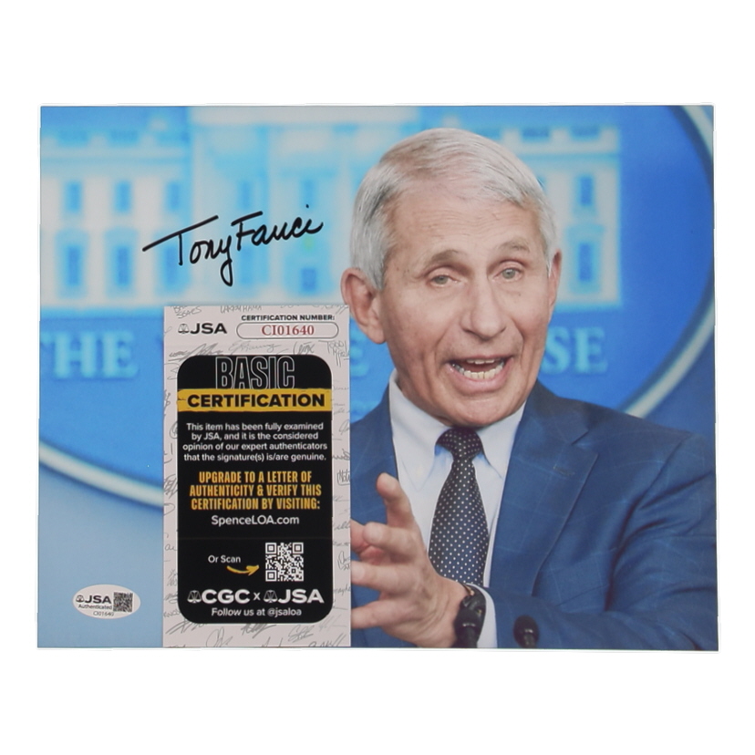 Anthony Fauci Signed 8x10 Photo (JSA) at PristineAuction.com Anthony Fauci Signed 8x10 Photo (JSA) at PristineAuction.com