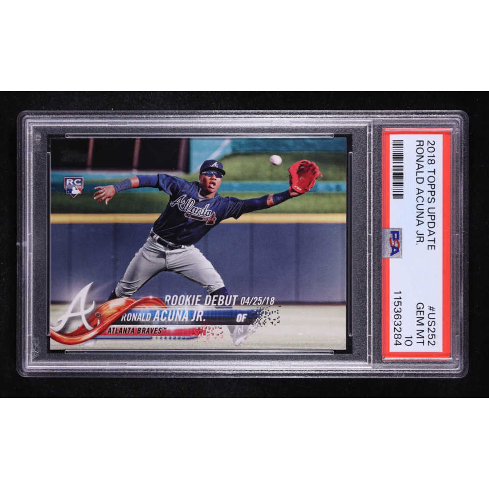Ronald Acuna Jr. 2018 Topps Update #US252 RD RC (PSA 10) at PristineAuction.com