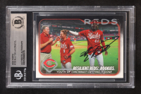 Elly De La Cruz Signed 2024 Topps Series 1 Resilient Reds Rookies #133 RC (BGS) at PristineAuction.com