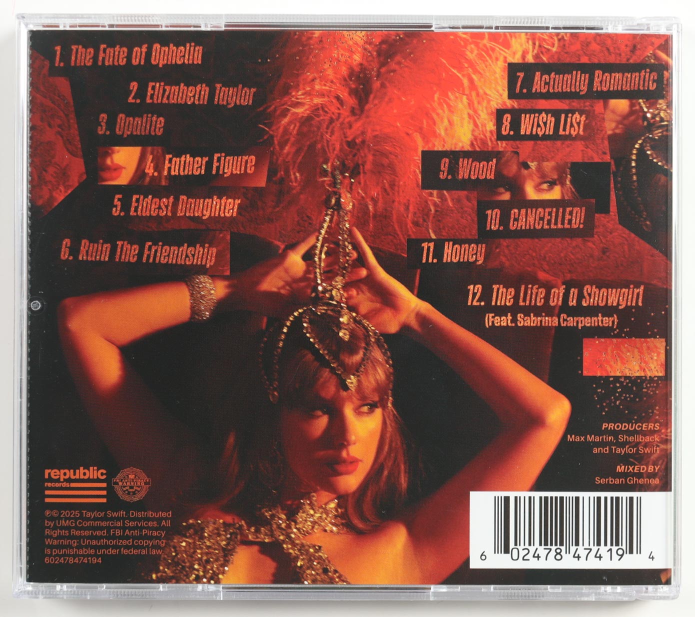 Taylor Swift Signed "The Life of a Showgirl" CD Album Insert (JSA) at PristineAuction.com Taylor Swift Signed "The Life of a Showgirl" CD Album Insert (JSA) at PristineAuction.com