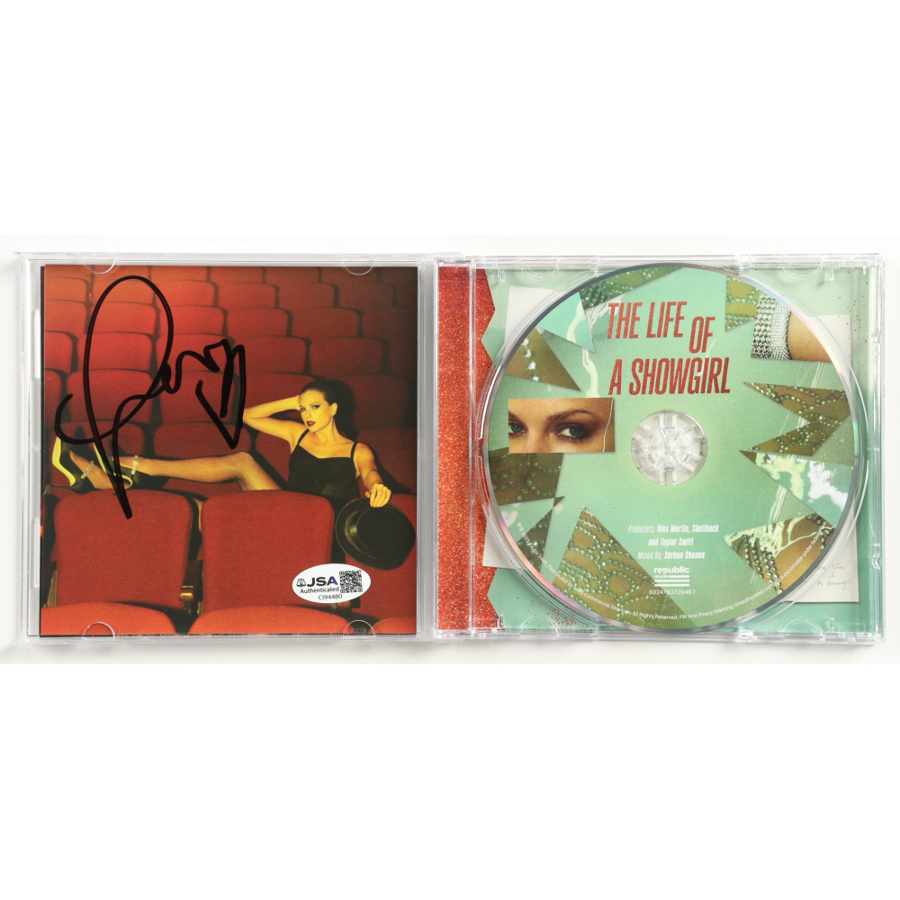 Taylor Swift Signed "The Life of a Showgirl" CD Insert (JSA) at PristineAuction.com