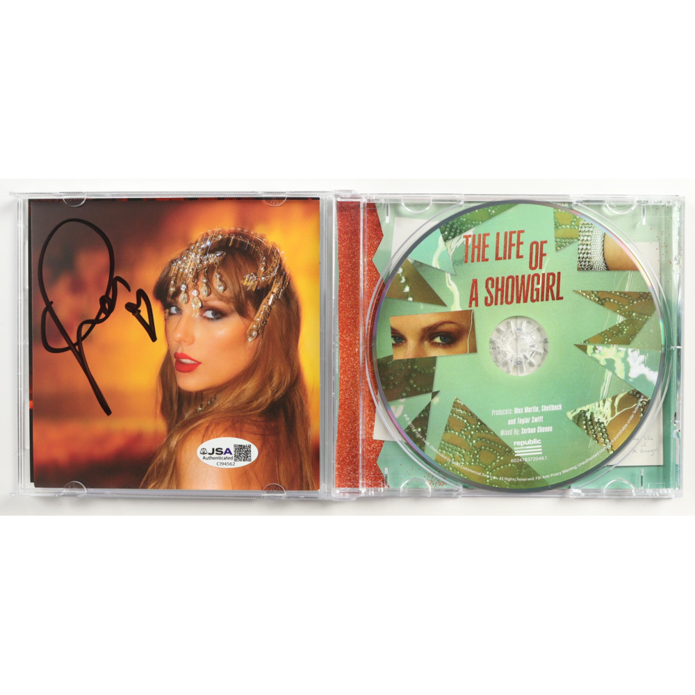 Taylor Swift Signed "The Life of a Showgirl" CD Insert (JSA) at PristineAuction.com