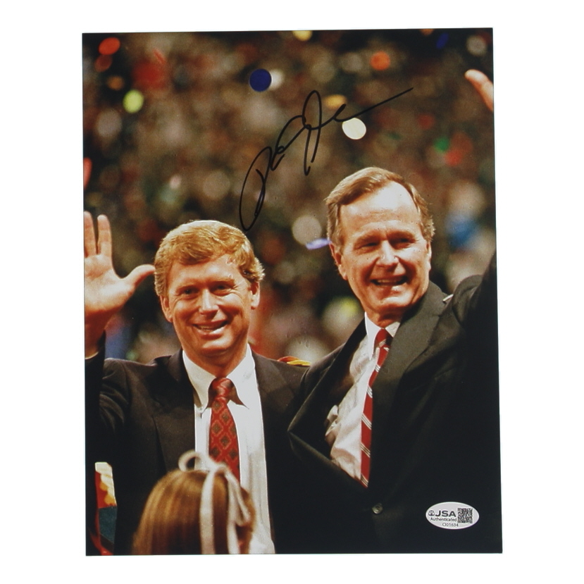 Dan Quayle Signed 8x10 Photo (JSA) at PristineAuction.com Dan Quayle Signed 8x10 Photo (JSA) at PristineAuction.com