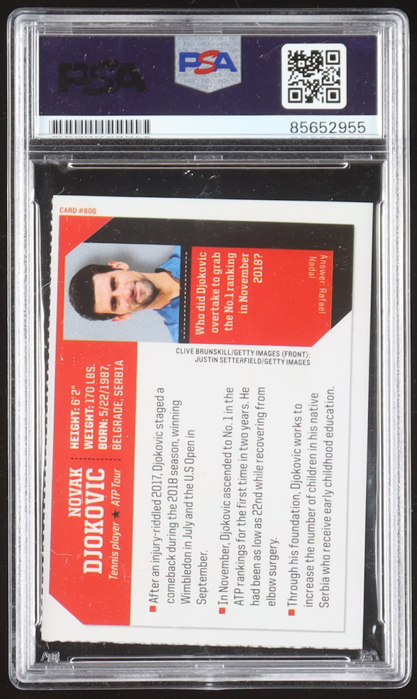 Novak Djokovic Signed 2019 Sports Illustrated Kids #800 (PSA) at PristineAuction.com Novak Djokovic Signed 2019 Sports Illustrated Kids #800 (PSA) at PristineAuction.com