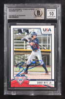 Bobby Witt Jr. Signed 2019 Panini USA Baseball Star & Stripes #48 RC (BGS | BGS Autograph Graded 10) at PristineAuction.com