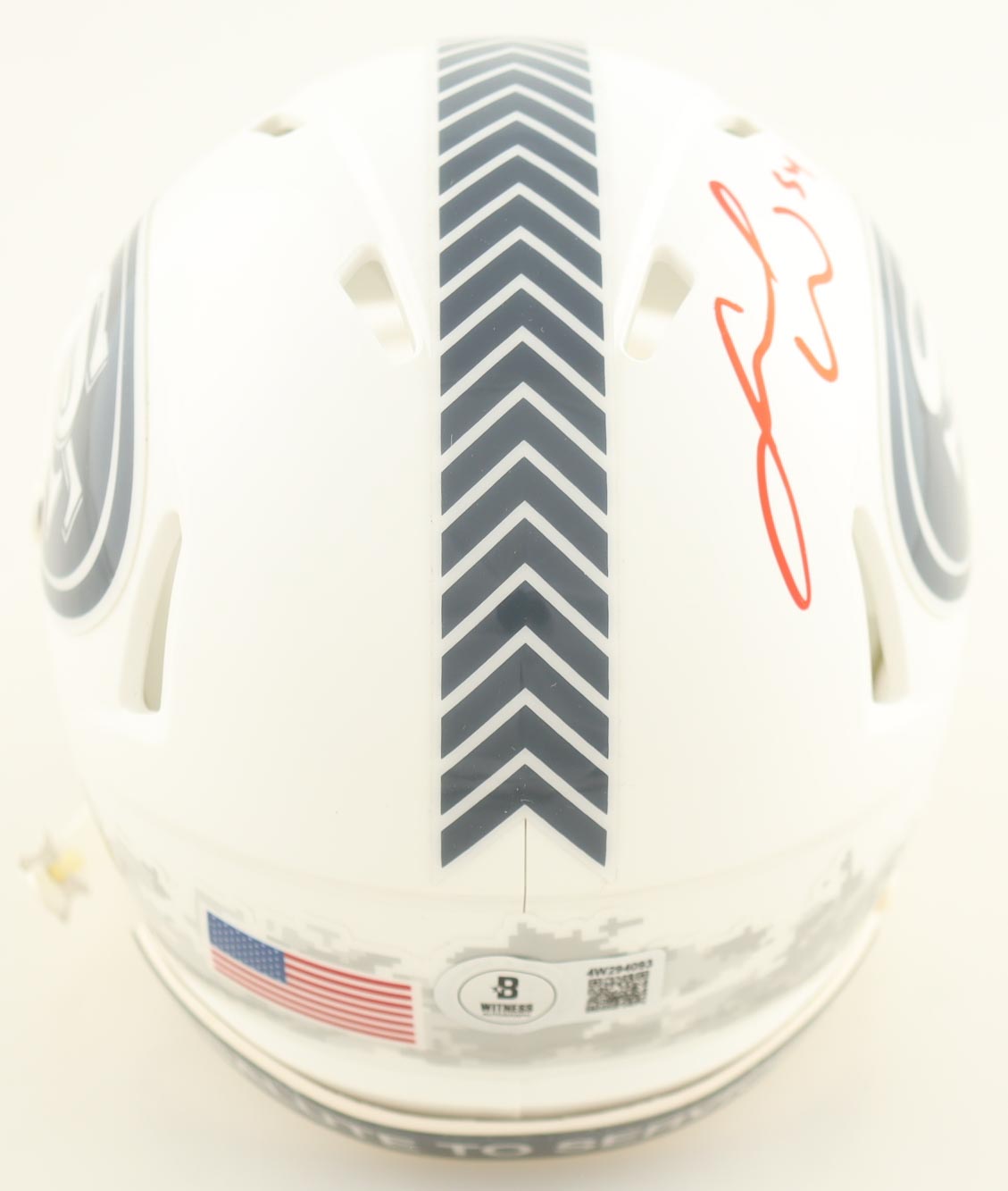 Fred Warner Signed 49ers Salute To Service Alternate Speed Mini Helmet (Beckett) at PristineAuction.com Fred Warner Signed 49ers Salute To Service Alternate Speed Mini Helmet (Beckett) at PristineAuction.com