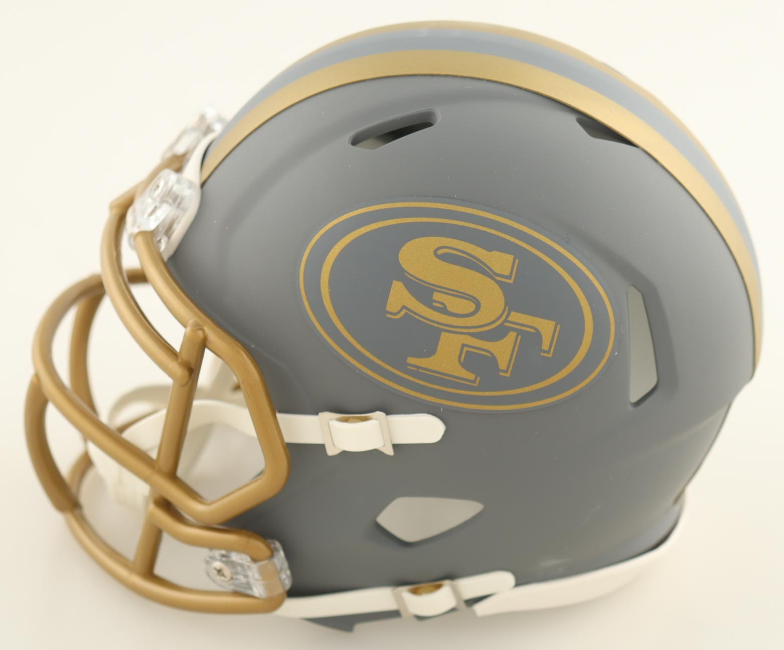 Fred Warner Signed 49ers Slate Alternate Speed Mini Helmet (Beckett) at PristineAuction.com Fred Warner Signed 49ers Slate Alternate Speed Mini Helmet (Beckett) at PristineAuction.com