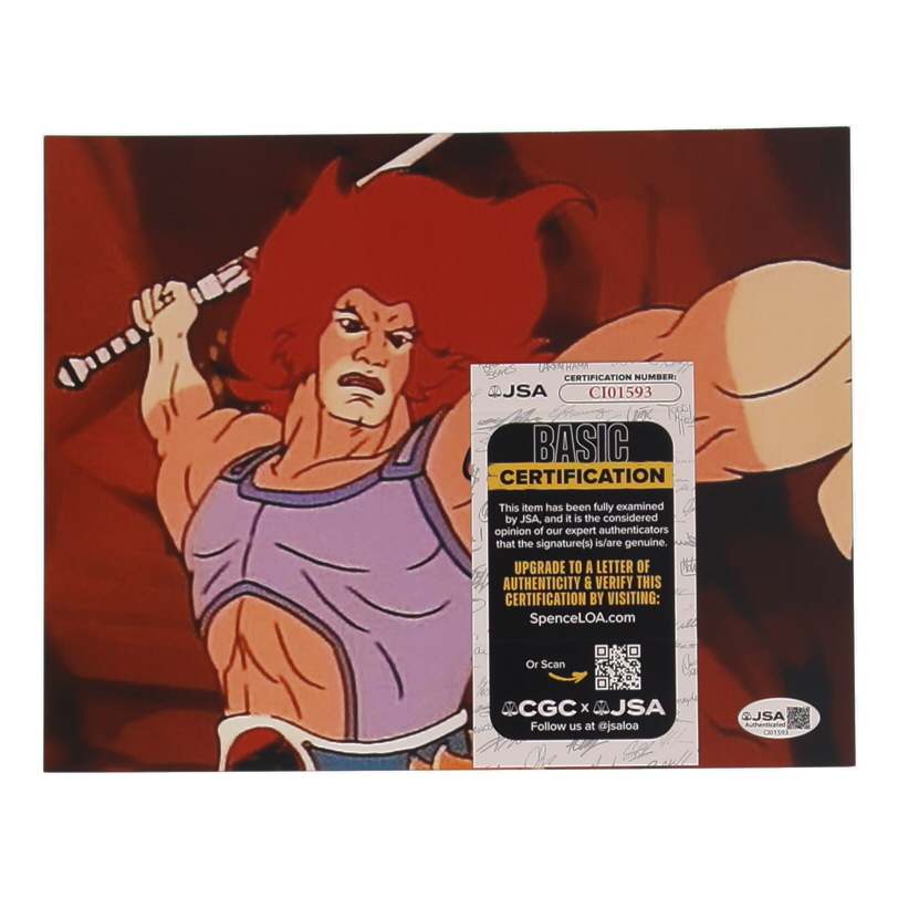 Larry Kenney Signed "Thungercats" 8x10 Photo Inscribed "Lion-O" (JSA) at PristineAuction.com Larry Kenney Signed "Thungercats" 8x10 Photo Inscribed "Lion-O" (JSA) at PristineAuction.com