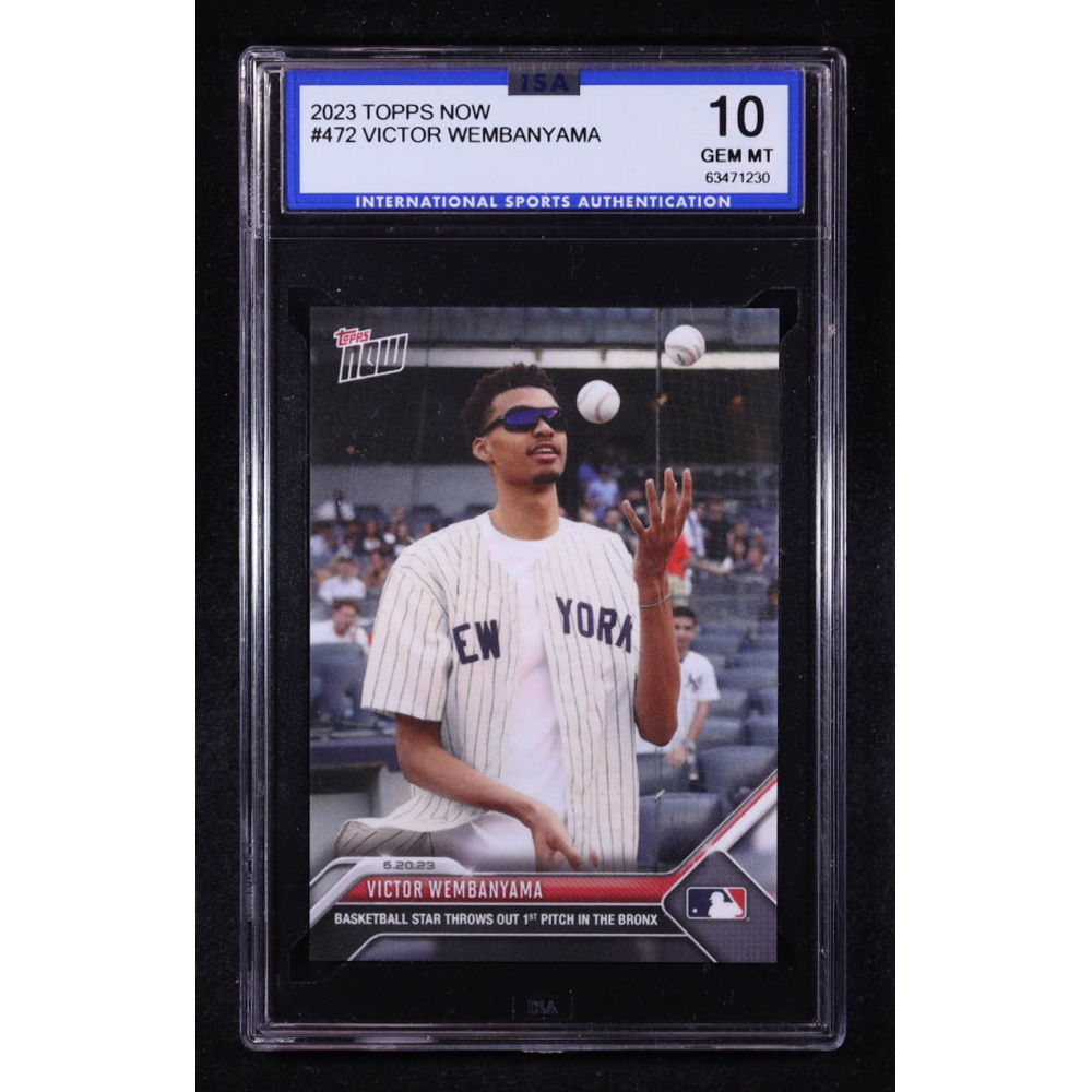 Victor Wembanyama 2023 Topps Now #472 RC (ISA 10) at PristineAuction.com