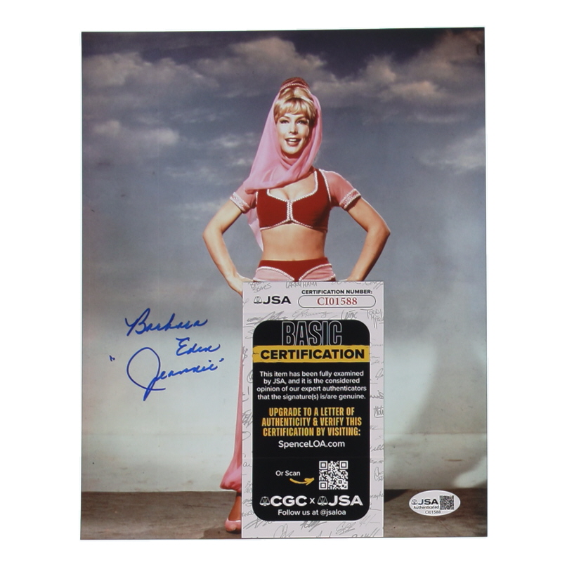 Barbara Eden Signed "I Dream of Jeannie" 8x10 Photo Inscribed "Jeannie" (JSA) at PristineAuction.com Barbara Eden Signed "I Dream of Jeannie" 8x10 Photo Inscribed "Jeannie" (JSA) at PristineAuction.com