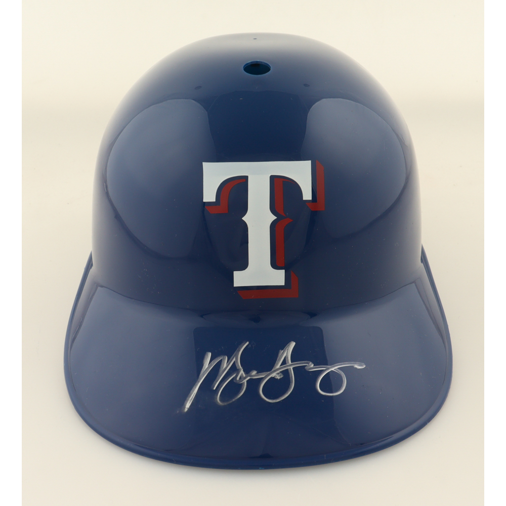 Michael Young Signed Rangers Full-Size Batting Helmet (Authentic Ink) at PristineAuction.com