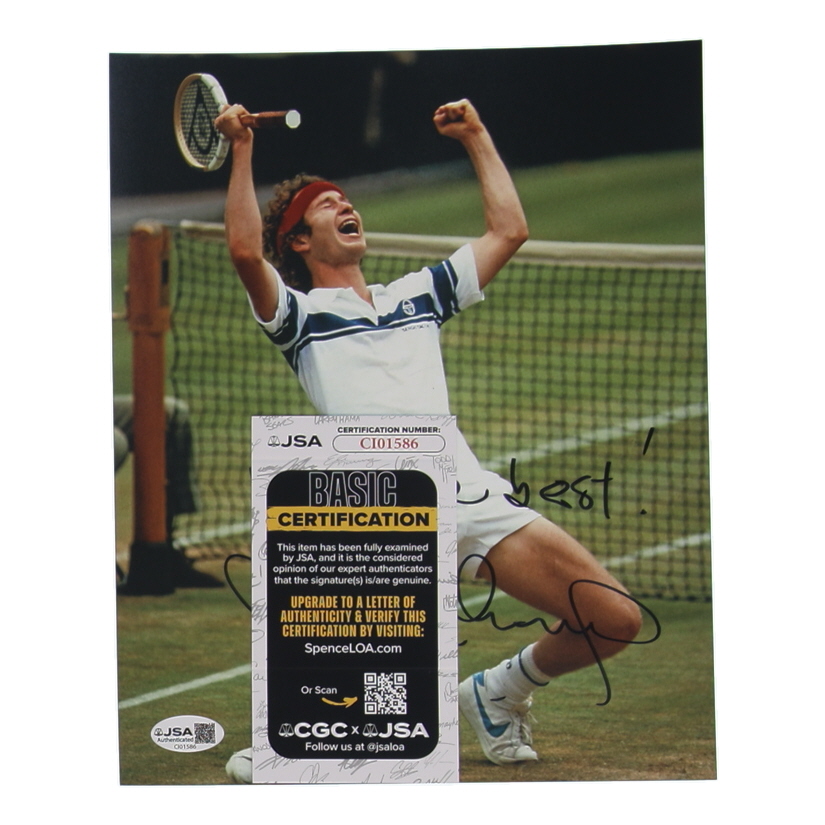 John McEnroe Signed 8x10 Photo Inscribed "All the Best" (JSA) at PristineAuction.com John McEnroe Signed 8x10 Photo Inscribed "All the Best" (JSA) at PristineAuction.com