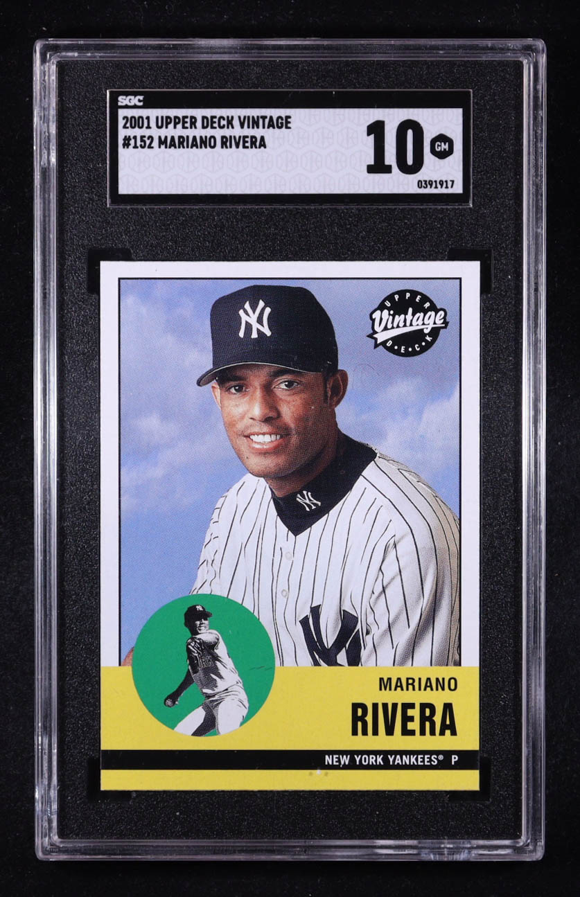 Mariano Rivera 2001 Upper Deck Vintage #152 (SGC 10) at PristineAuction.com Mariano Rivera 2001 Upper Deck Vintage #152 (SGC 10) at PristineAuction.com