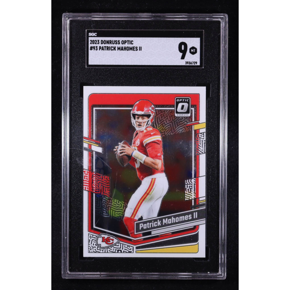 Patrick Mahomes II 2023 Donruss Optic #93 (SGC 9) at PristineAuction.com