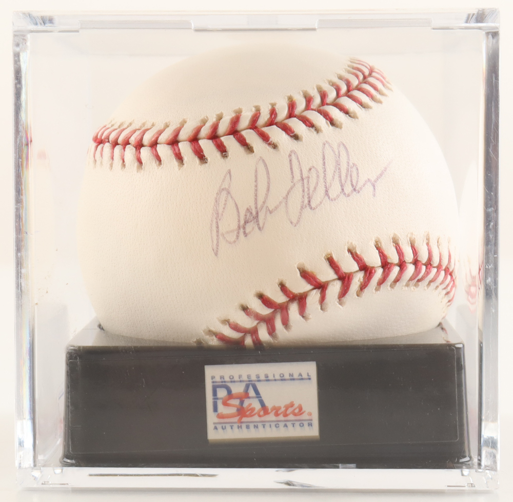 Bob Feller Signed OML Baseball (PSA 9.5) at PristineAuction.com Bob Feller Signed OML Baseball (PSA 9.5) at PristineAuction.com