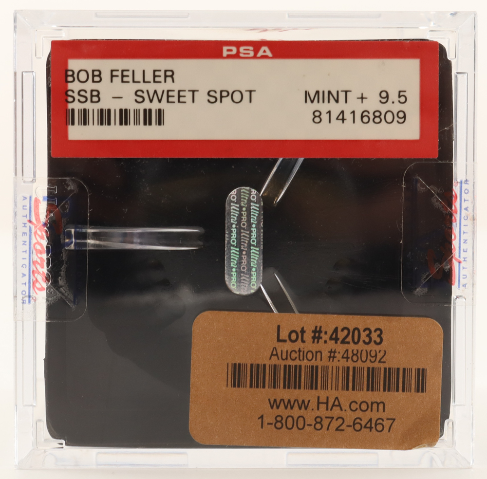 Bob Feller Signed OML Baseball (PSA 9.5) at PristineAuction.com Bob Feller Signed OML Baseball (PSA 9.5) at PristineAuction.com