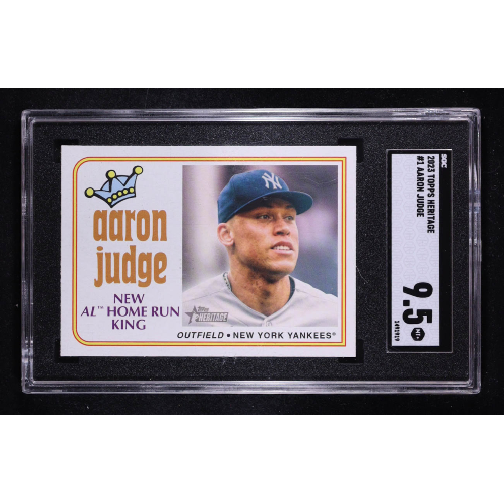 Aaron Judge 2023 Topps Heritage #1 TRIBUTE (SGC 9.5) at PristineAuction.com