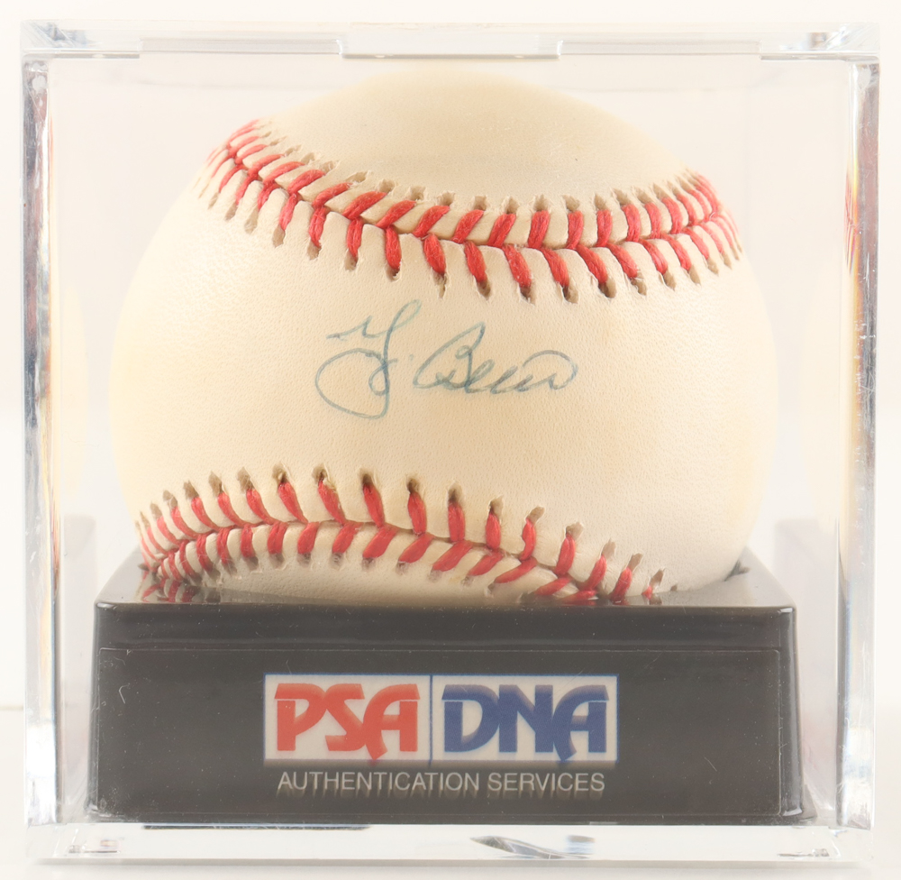Yogi Berra Signed OAL Baseball (PSA 8.5) at PristineAuction.com Yogi Berra Signed OAL Baseball (PSA 8.5) at PristineAuction.com
