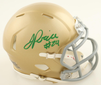 Jadarian Price Signed Notre Dame Fighting Irish Speed Mini Helmet (JSA) at PristineAuction.com