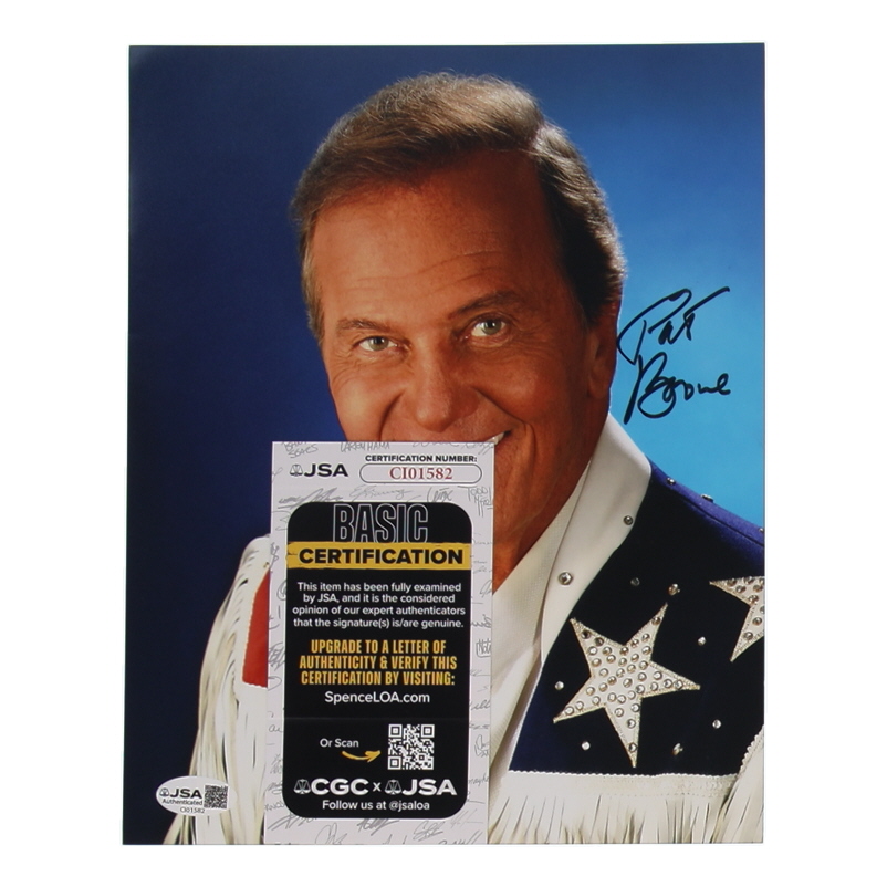 Pat Boone Signed 8x10 Photo (JSA) at PristineAuction.com Pat Boone Signed 8x10 Photo (JSA) at PristineAuction.com
