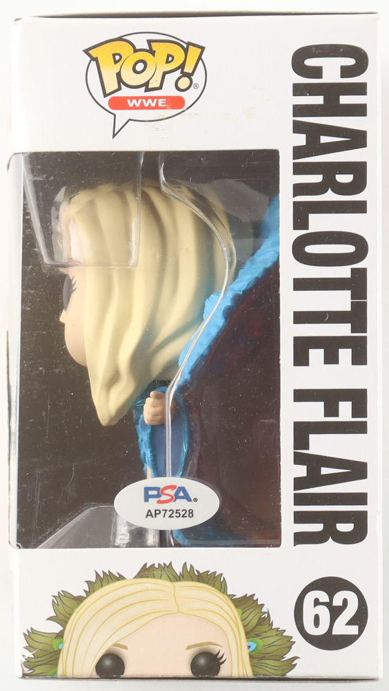 Charlotte Flair Signed "WWE" #62 Funko Pop! Vinyl Figure (PSA) at PristineAuction.com Charlotte Flair Signed "WWE" #62 Funko Pop! Vinyl Figure (PSA) at PristineAuction.com
