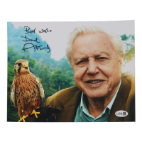 Sir David Attenborough Signed 8x10 Photo Inscribed "Best Wishes" (JSA) at PristineAuction.com